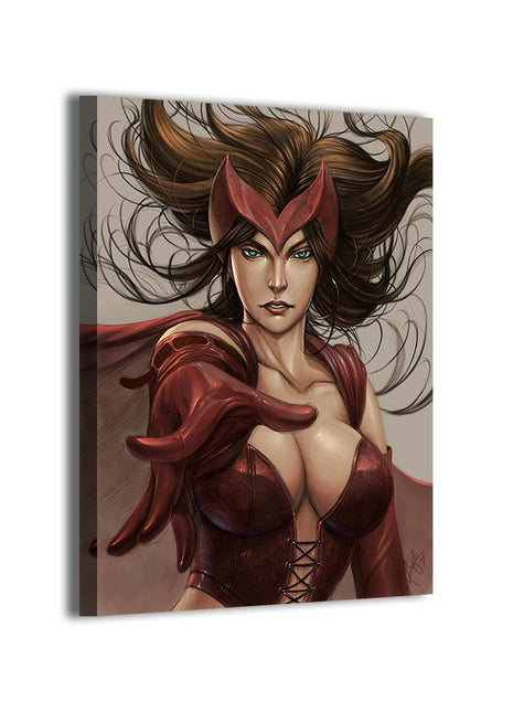 Woven in Chaos Scarlet Witch wall art — Marvel square print by Wizyakuza (Ceasar), image 2.