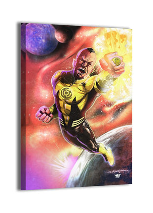 Sinestro canvas wall art by Emil Cabaltierra