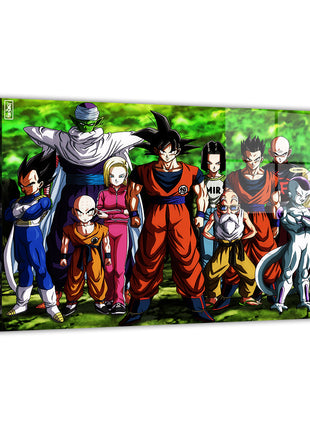 Z_Warrior_Alliance_acrylic_Print_DBZ_Group_Portrait_Wall_Art_STG