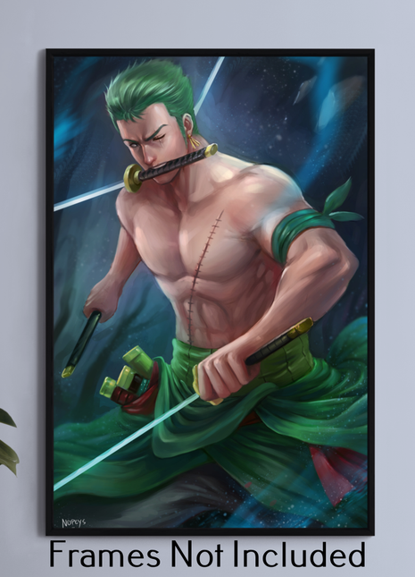 Zoro Wall Art Acrylic Print, Premium Wall Art by Snapping Turtle Gallery
