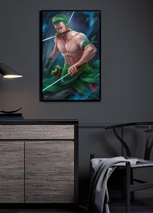 Zoro Wall Art | One Piece Ultra-HD Acrylic, Metal & Canvas Print - Snapping Turtle Gallery