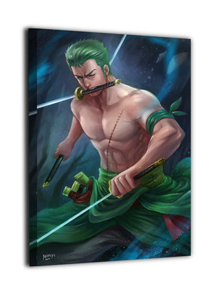 Zoro Wall Art | One Piece Ultra-HD Acrylic, Metal & Canvas Print - Snapping Turtle Gallery