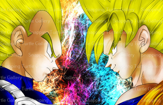 Super Saiyan Goku and Vegeta - Snapping Turtle Gallery