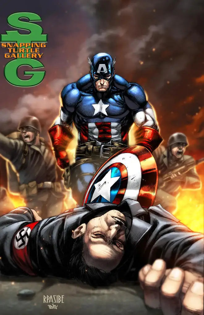 Captain America Vs bad guys Army