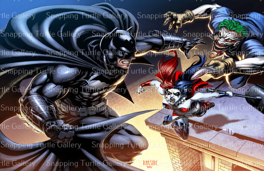 Harley and Joker Vs Batman - Snapping Turtle Gallery