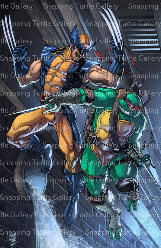 Wolverine Vs Raphael - Snapping Turtle Gallery