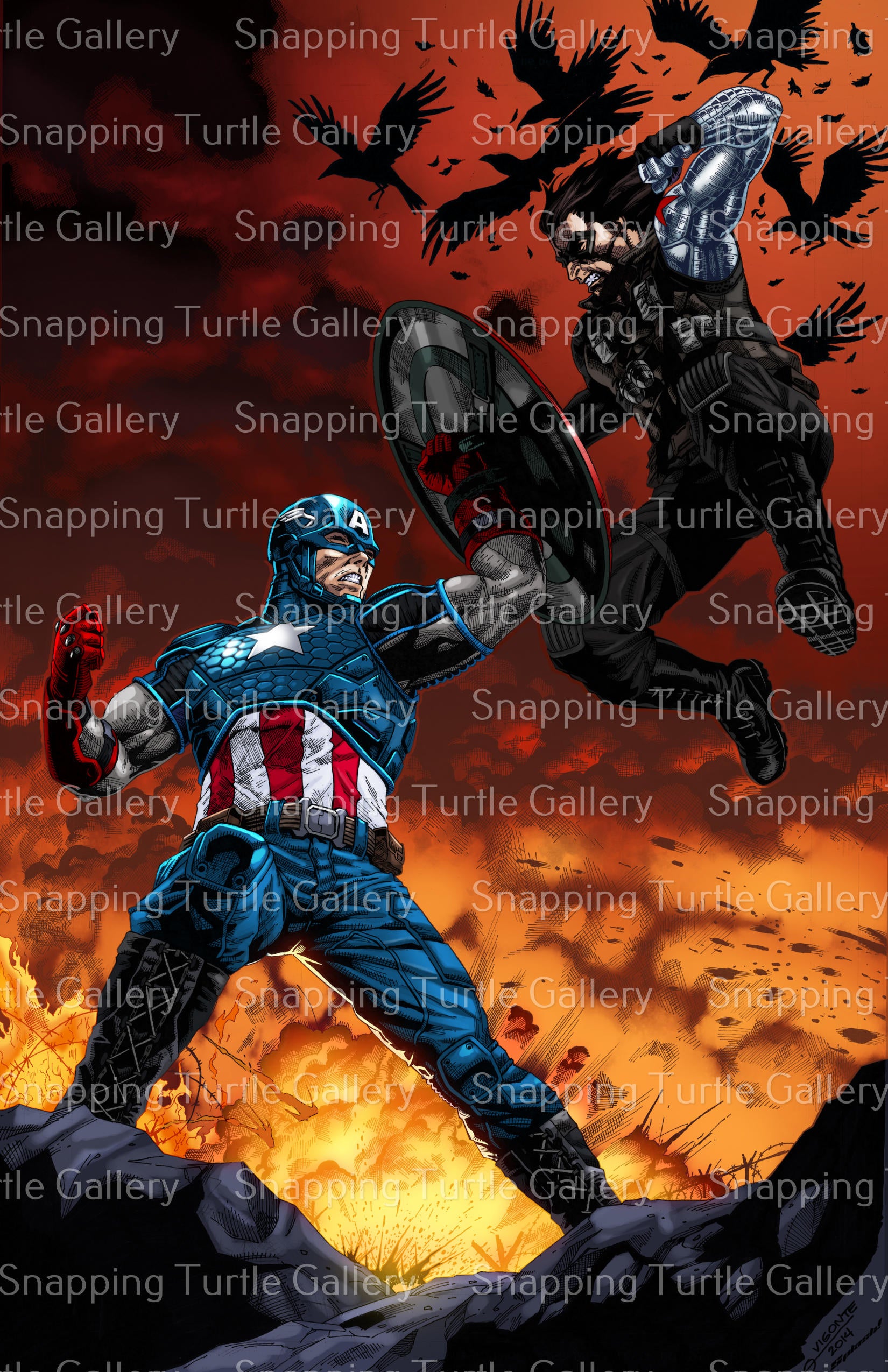 Winter Soldier Vs Captain America - Snapping Turtle Gallery