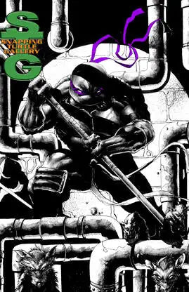 Donatello B&W - Teenage Mutant Ninja Turtles