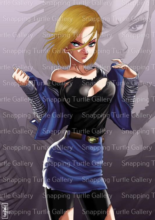 Android 18 - Dragon ball Z - Snapping Turtle Gallery