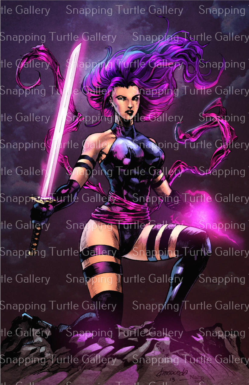 Psylocke with her Psychic blade - Snapping Turtle Gallery