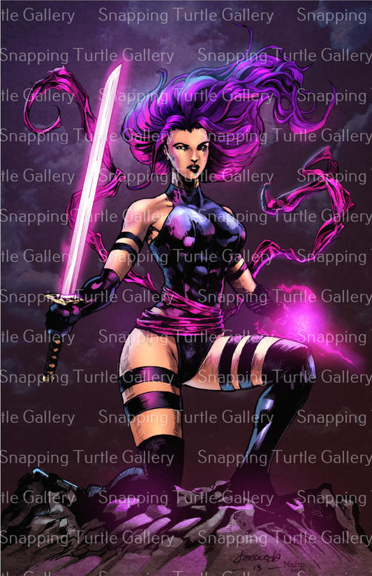 Psylocke with her Psychic blade - Snapping Turtle Gallery