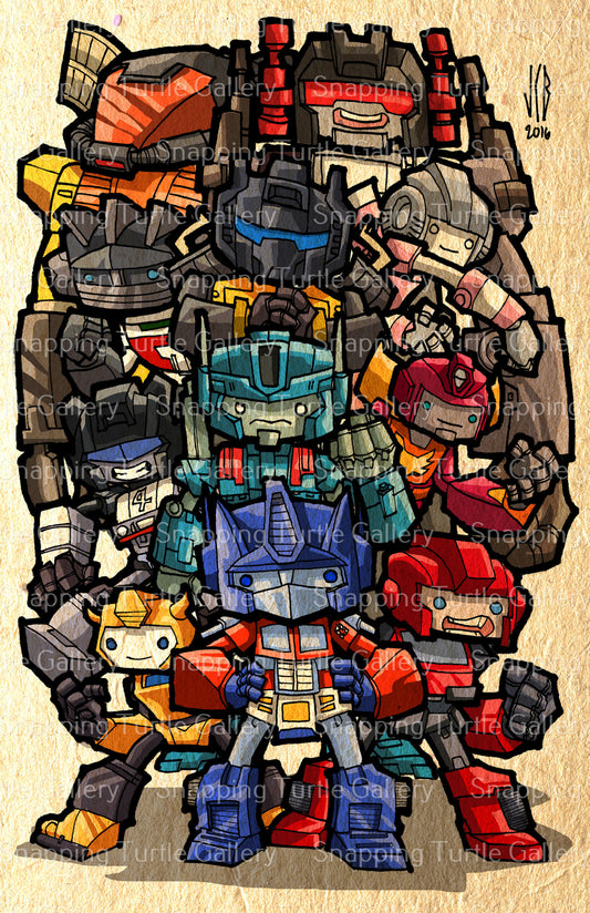 Transformers Optimus and the Autobots chubbies - Snapping Turtle Gallery