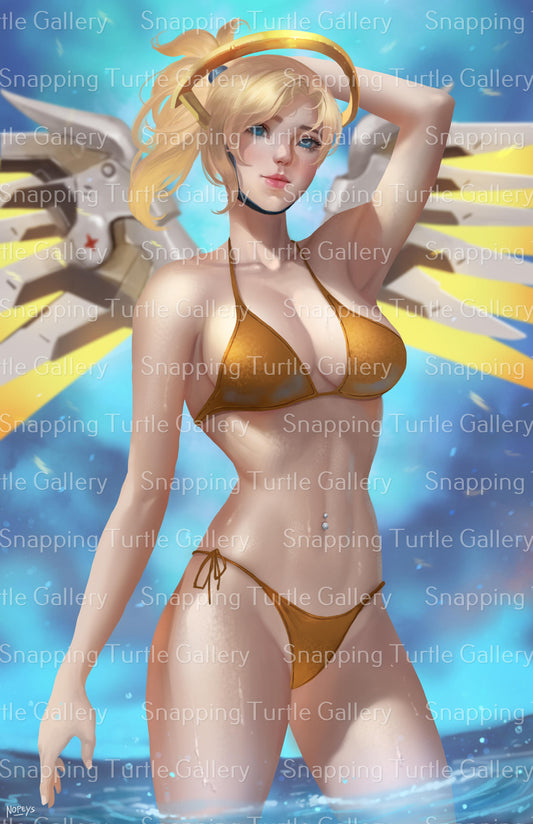 Mercy in swimsuit - Snapping Turtle Gallery