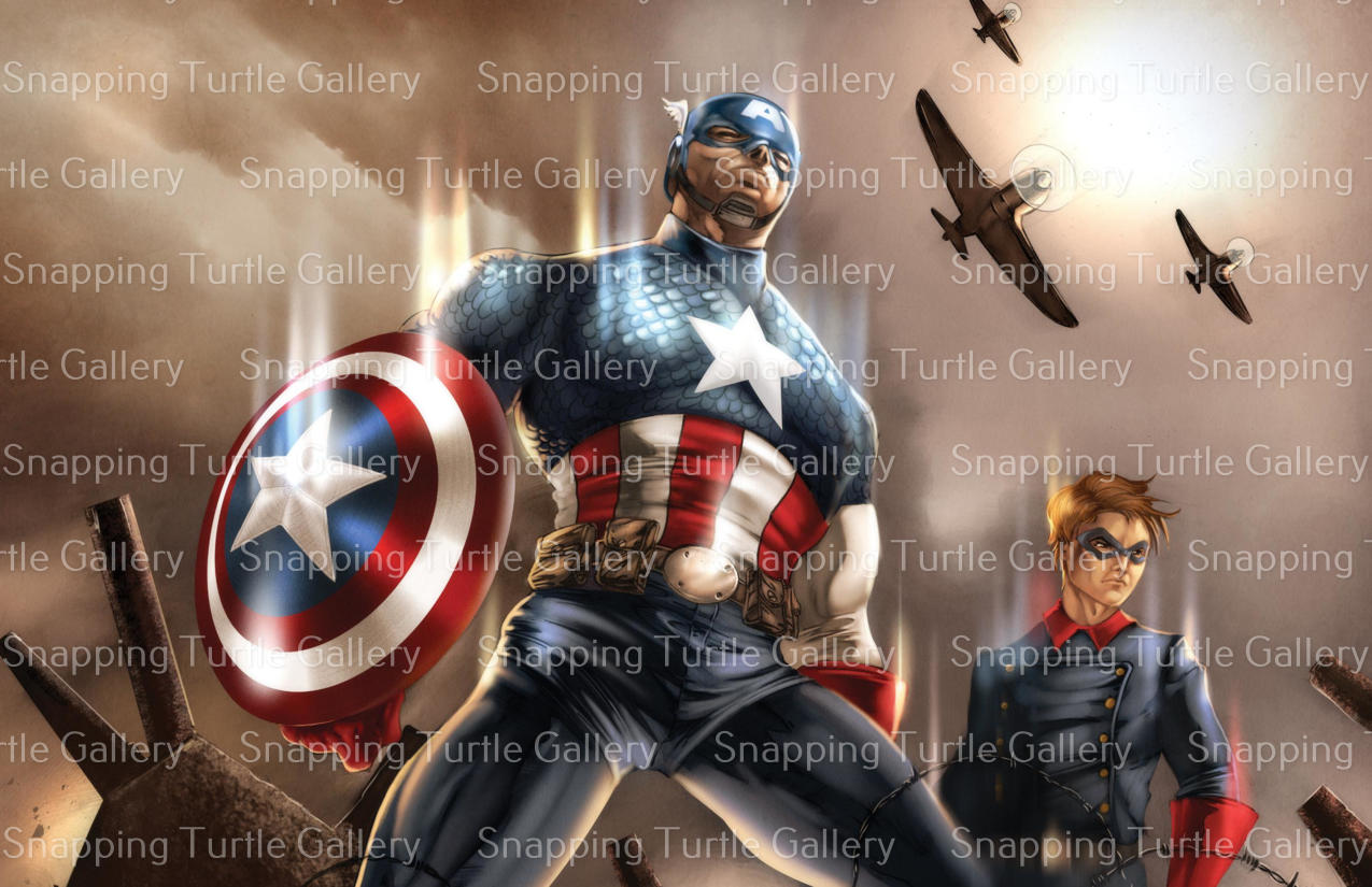 Captain America and Bucky - Snapping Turtle Gallery