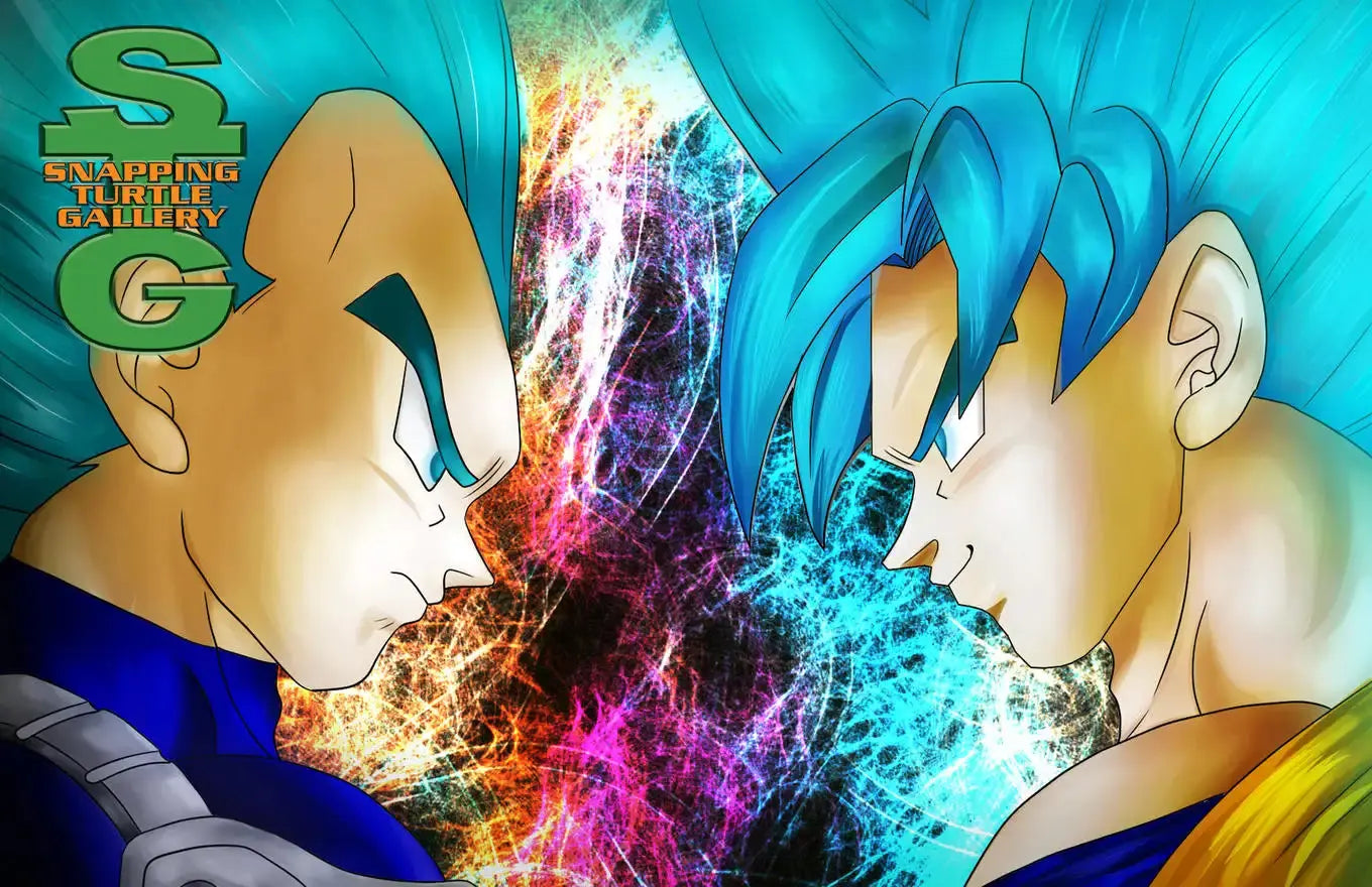 Super Saiyan Blue Goku and Vegeta