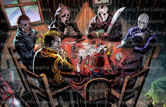 Halloween Poker Game - Snapping Turtle Gallery