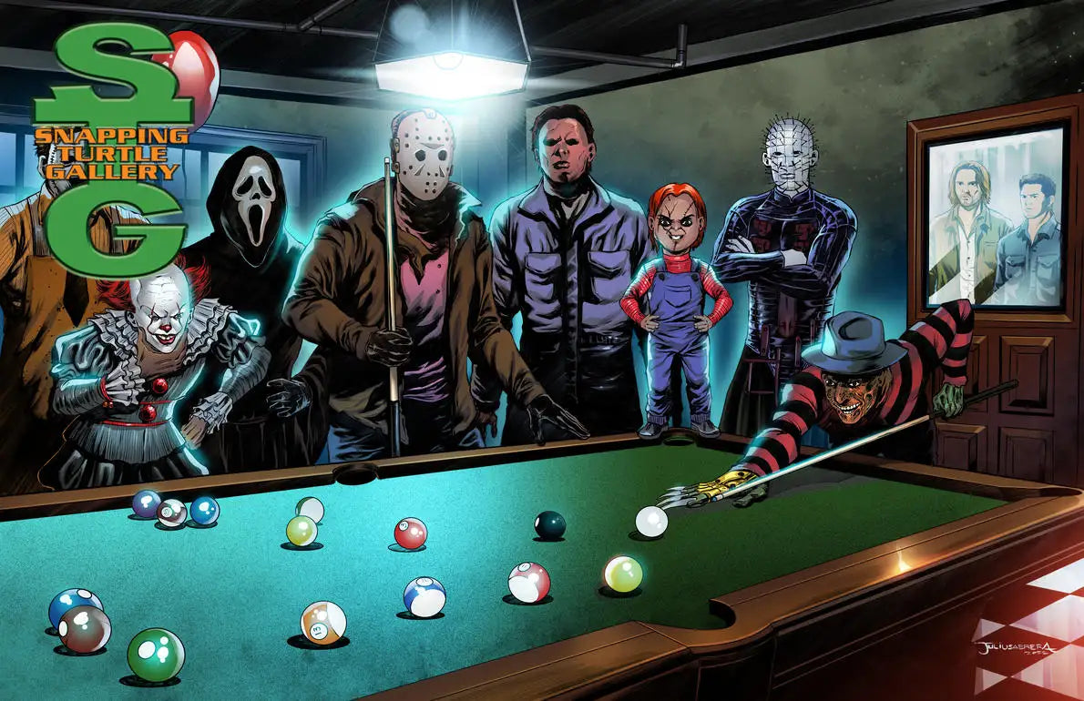 Halloween Pool Game busted by the Winchesters