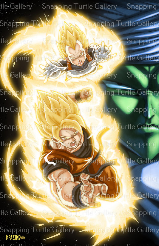 Super Saiyan Vegeta and Goku - Dragon Ball Z - Snapping Turtle Gallery