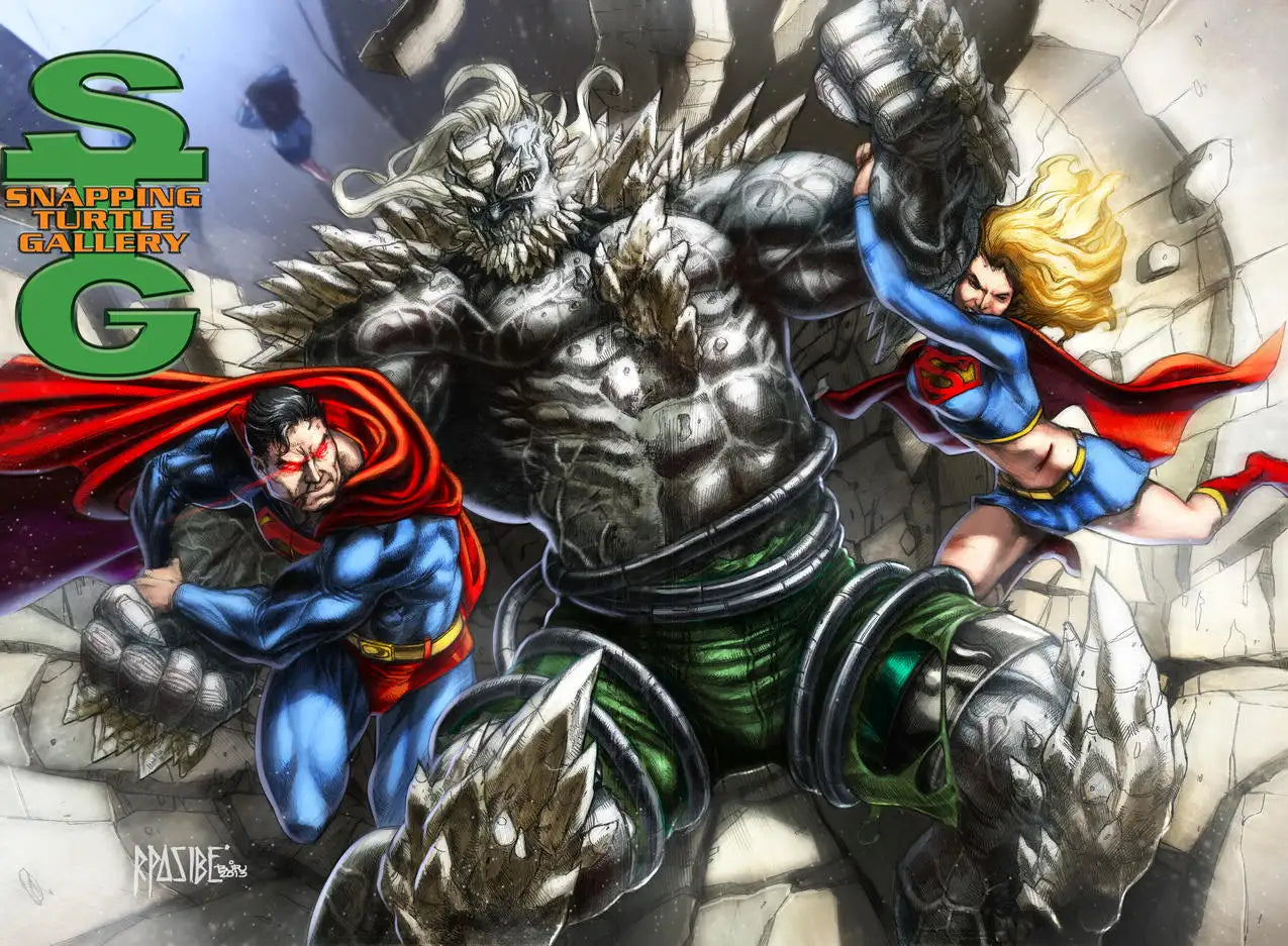Superman and Supergirl vs Doomsday