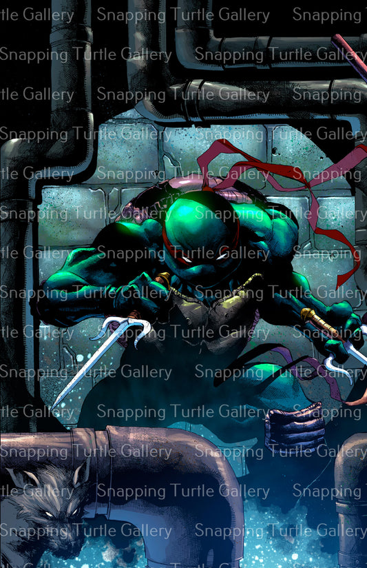 Raphael in the Sewers - teenage Mutant Ninja Turtles - Snapping Turtle Gallery