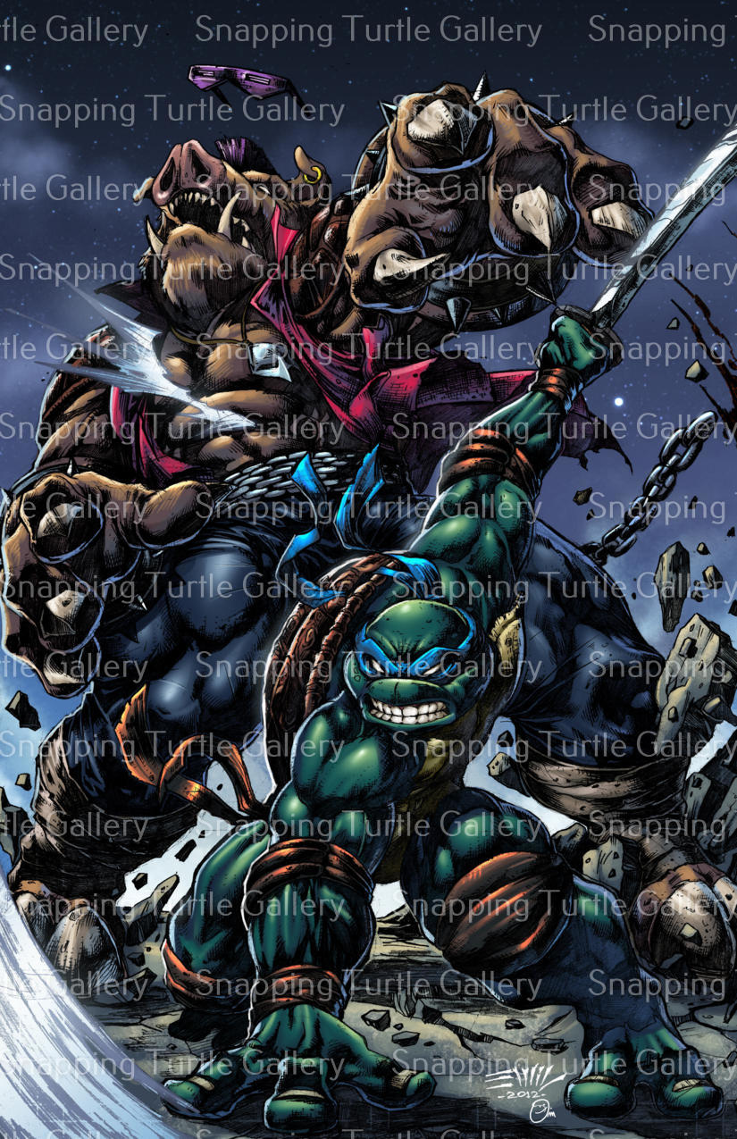 Leonardo Vs Bebop - Teenage Mutant Ninja Turtles - Snapping Turtle Gallery