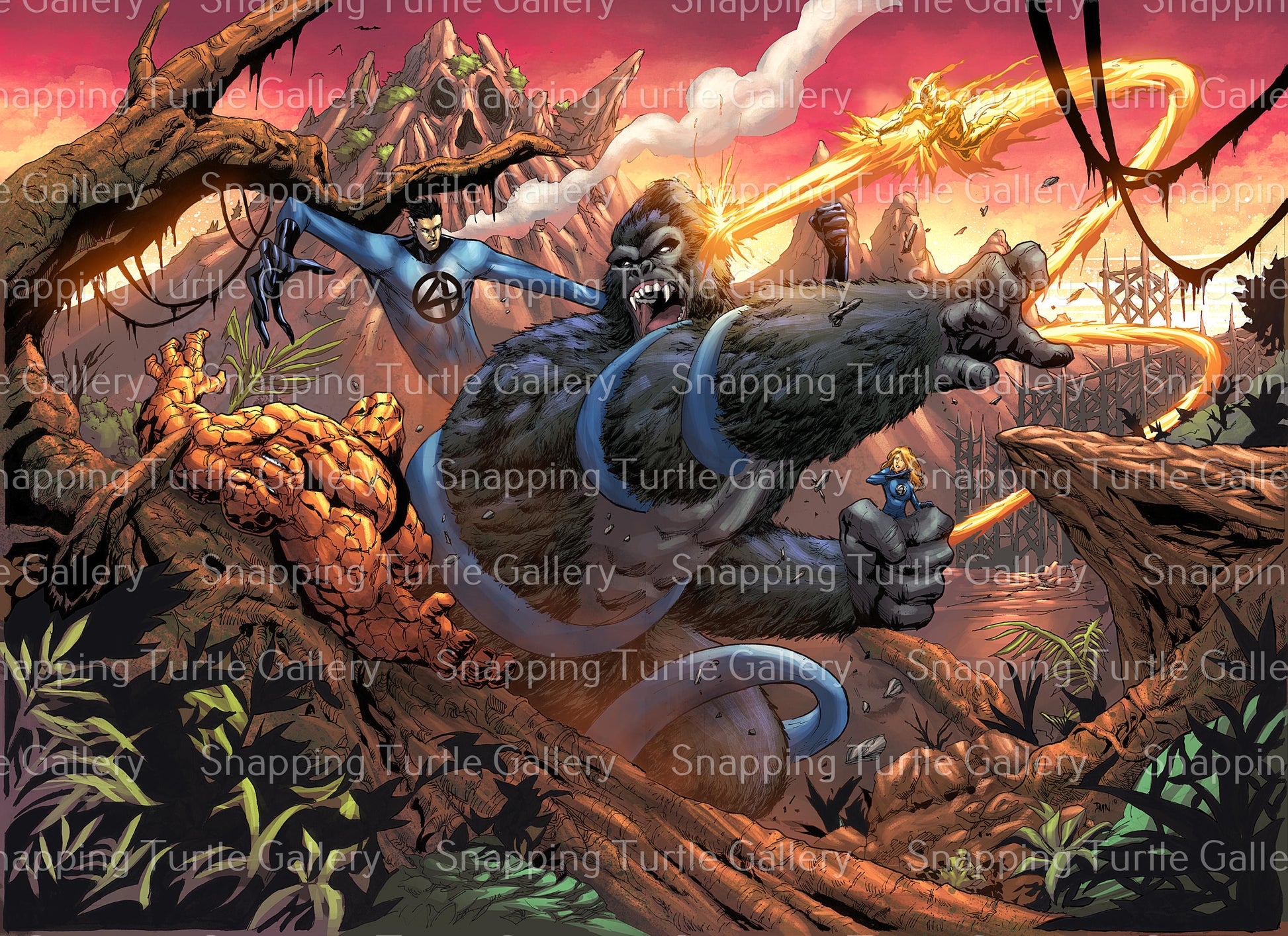 Kong Vs the Fantastic Four - Snapping Turtle Gallery