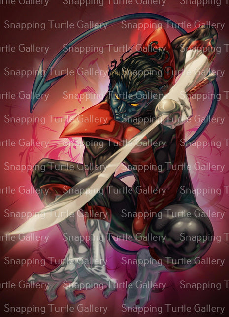 Nightcrawler Wall Art | Marvel Fan Art | Snapping Turtle Gallery [variant_option1] Print, Premium Wall Art by Snapping Turtle Gallery